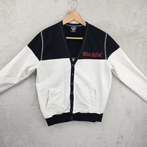 Blac Label Cardigan Sweater Jacket Large (Fits Medium) Live Free Vintage Y2K - Picture 2 of 10